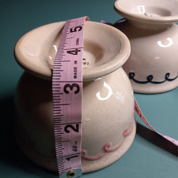 Vintage Lilliam Vernon Ceramic Footed Dessert Bowls (4) Cottagecore Ice Cream - Picture 5 of 11